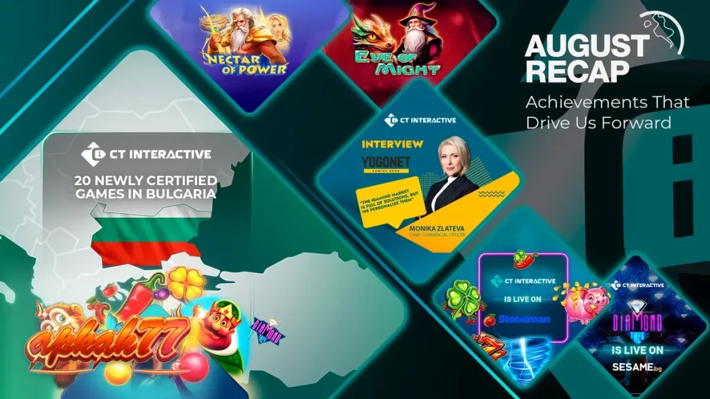 Tampilan antarmuka permainan slot modern dari CT Interactive